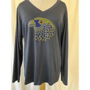 NWOT Seahawks Bling Long Sleeve Navy Tee